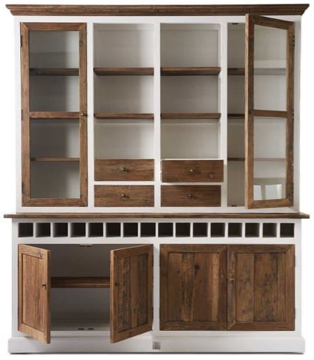 Driftwood Cabinet w winerack Double maisonleonie