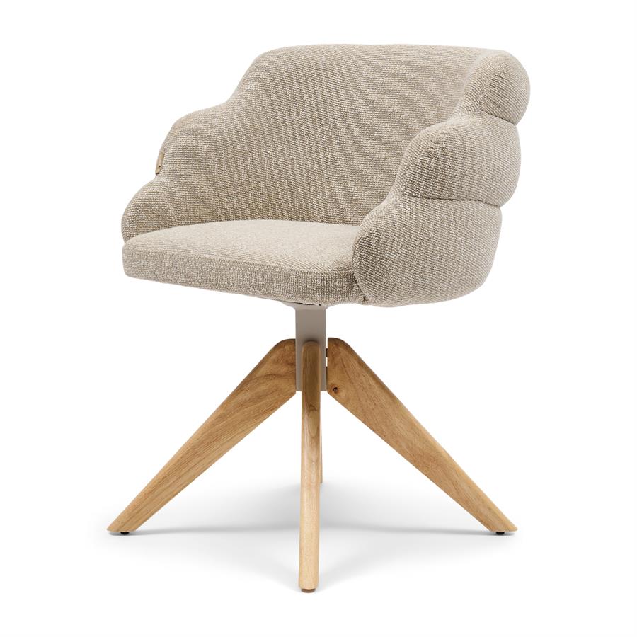 Chair - Burlington Swivel Dining Armchair - Lush Brown