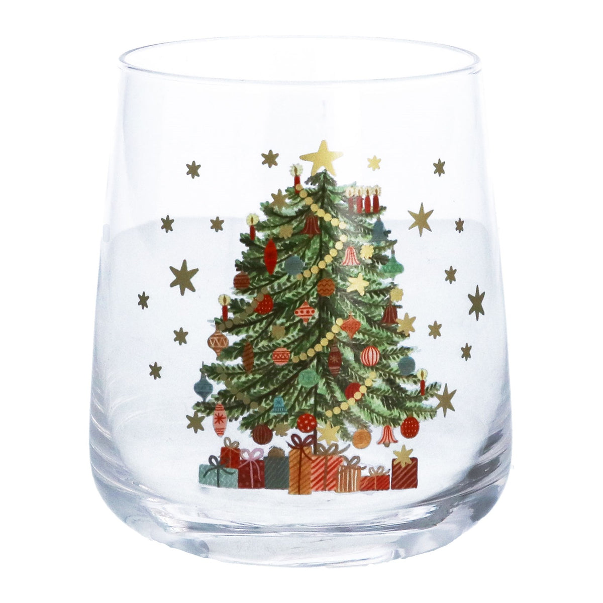 Vaso de cristal corto Nostalgia Tree, caja de 2
