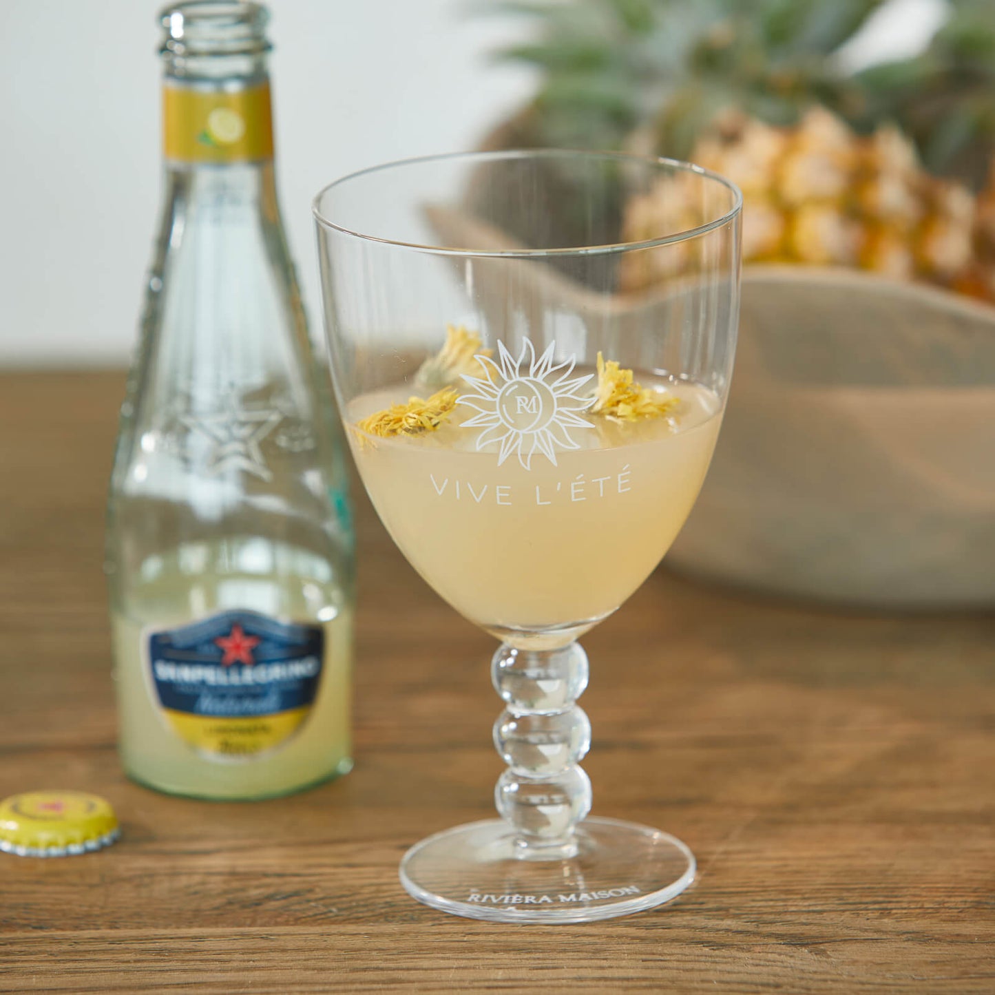 Vive l'été vaso de vino