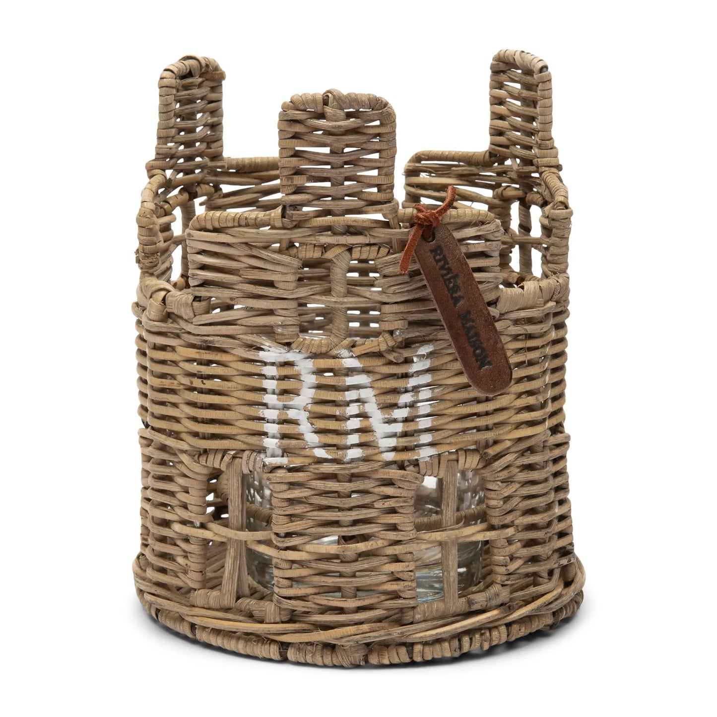 Rustic Rattan House Votive