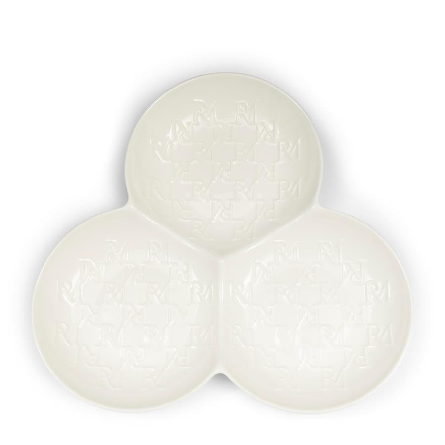 Assiette de service monogramme
