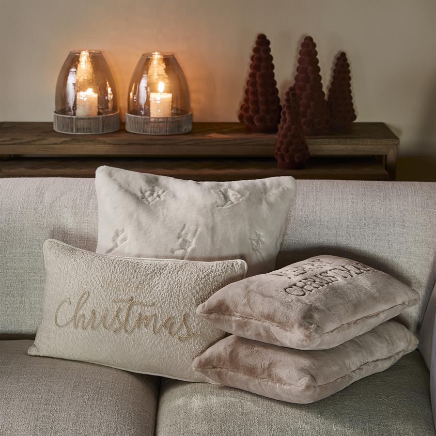 Merry Christmas Faux Fur Pillow 50x30