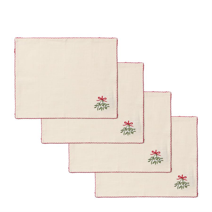 Mistletoe Charm Placemat 4 Pieces
