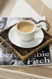 Rustic Rattan Mini Tray Square