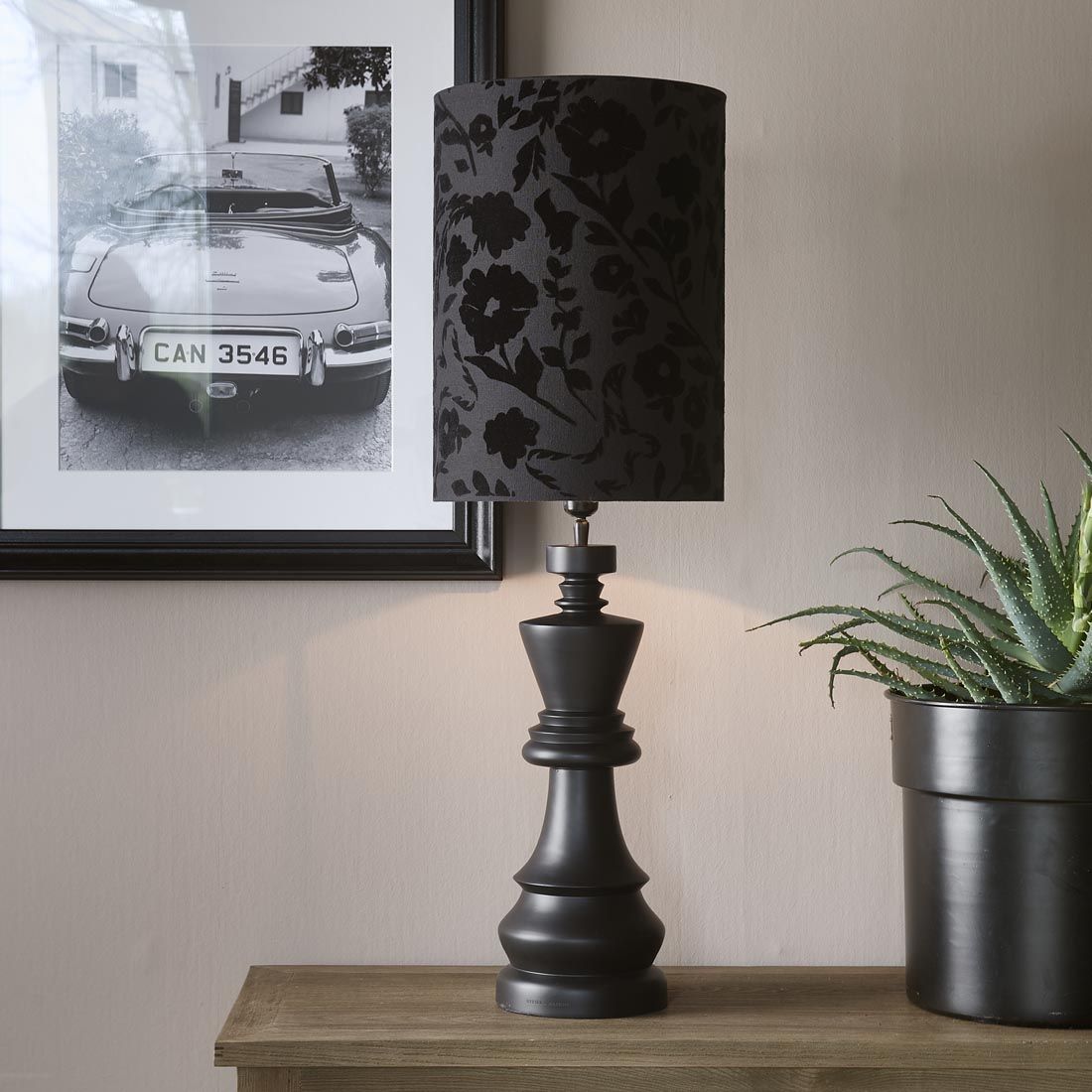 Tono de lámpara floral de cilindro 28x40