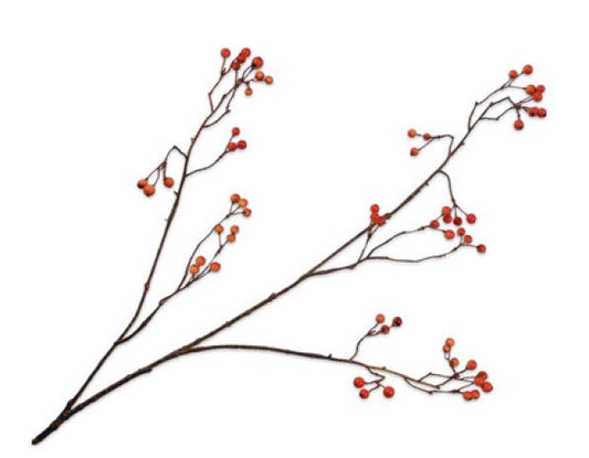 Berry branch Orange 94cm