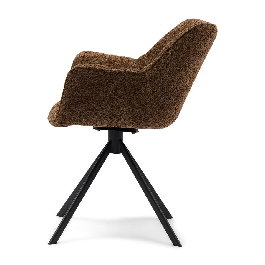 Silla - Sillón de Comedor Carnaby - Pata Giratoria - Camel (copia)