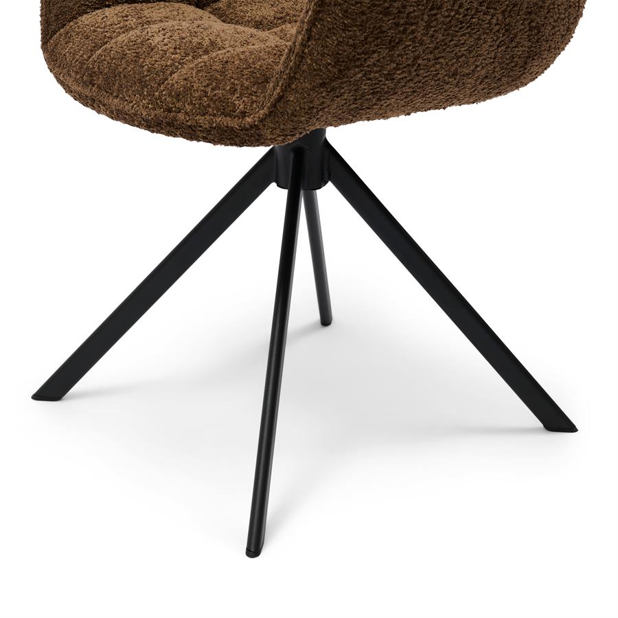 Silla - Sillón de Comedor Carnaby - Pata Giratoria - Camel (copia)