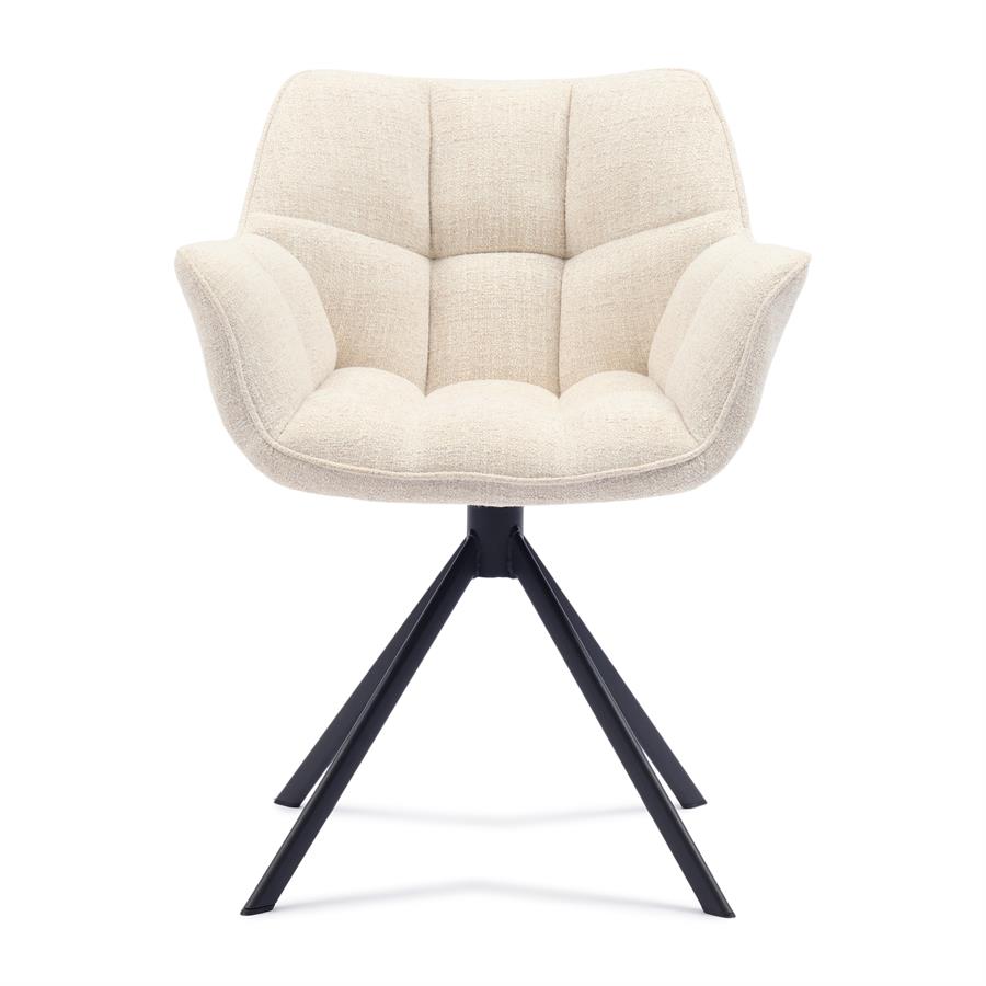 Silla - Sillón de Comedor Carnaby - Pata Giratoria - Marrón Umber (copia)