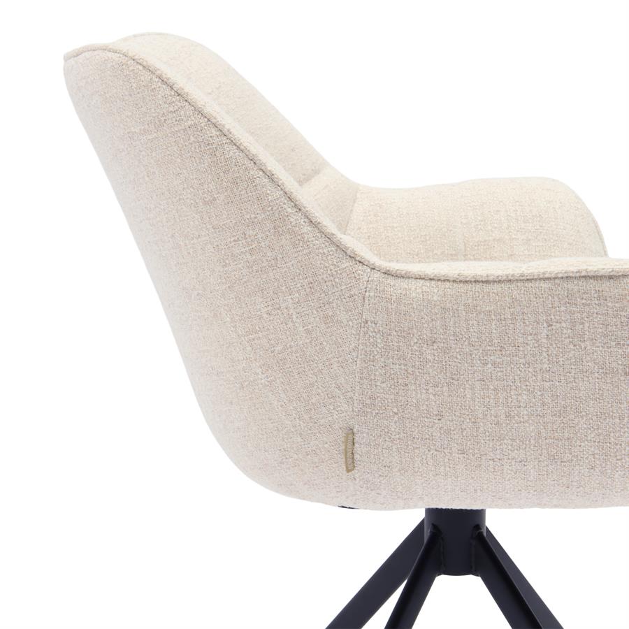 Silla - Sillón de Comedor Carnaby - Pata Giratoria - Marrón Umber (copia)