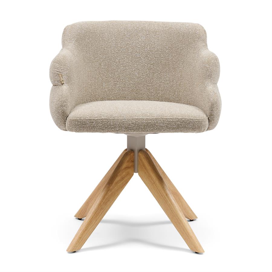 Chair - Burlington Swivel Dining Armchair - Lush Brown
