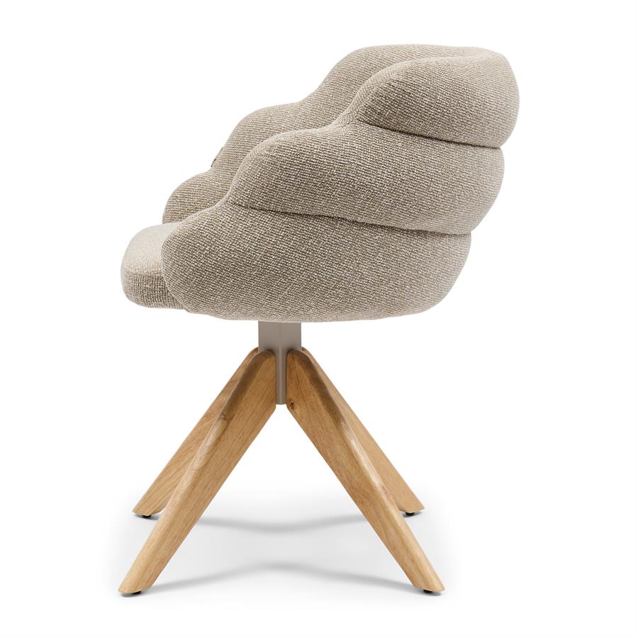 Chair - Burlington Swivel Dining Armchair - Lush Brown