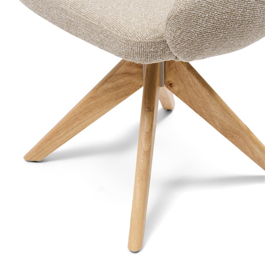 Chair - Burlington Swivel Dining Armchair - Lush Brown