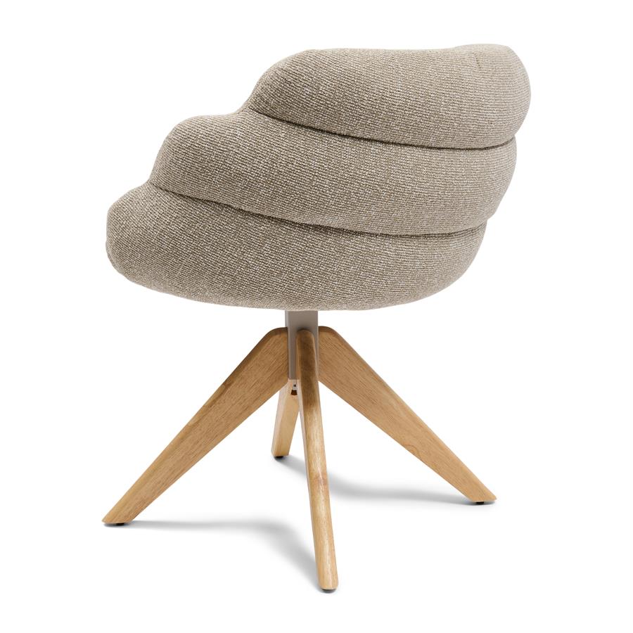 Chair - Burlington Swivel Dining Armchair - Lush Brown