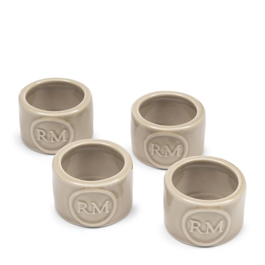 Portofino Napkin Ring Set Of 4pcs flax