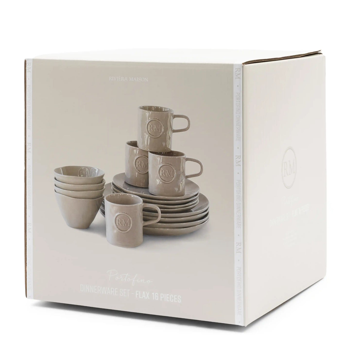 Set de 16 couverts Portofino en lin