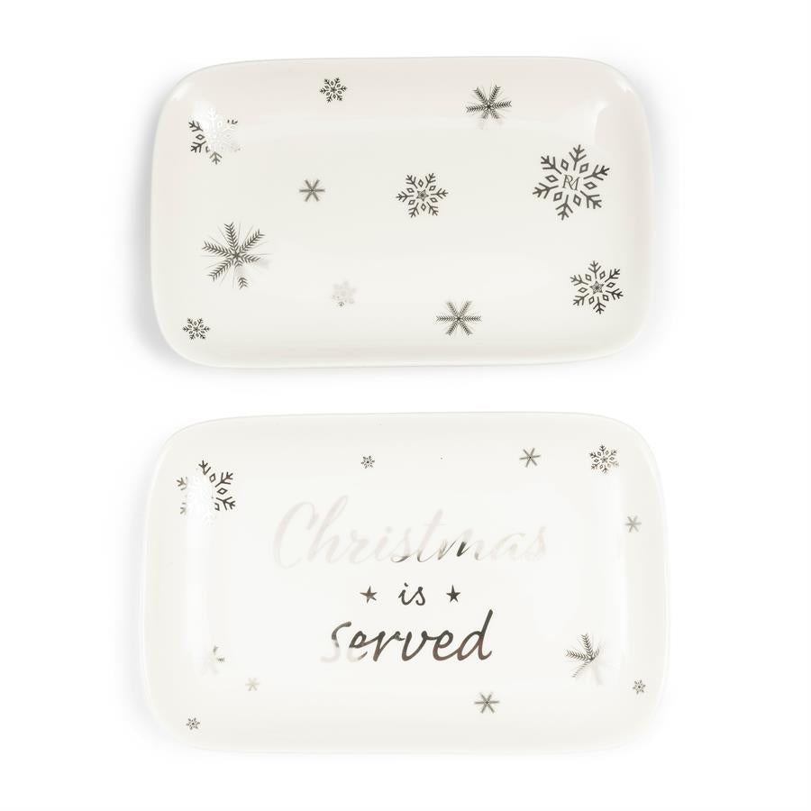 Assiette à amuser Noël est servi 2pcs