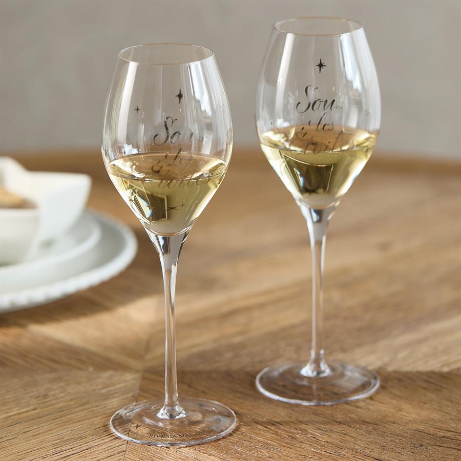 SousLes ÉtoilesBubbleGlassSetOf2pcs