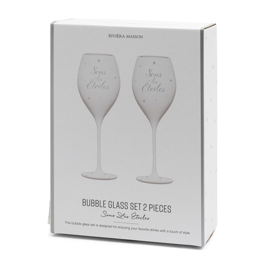 SousLes ÉtoilesBubbleGlassSetOf2pcs