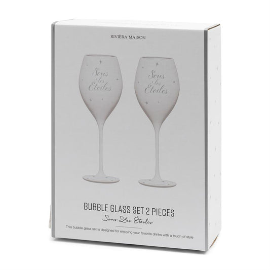SousLes ÉtoilesBubbleGlassSetOf2pcs