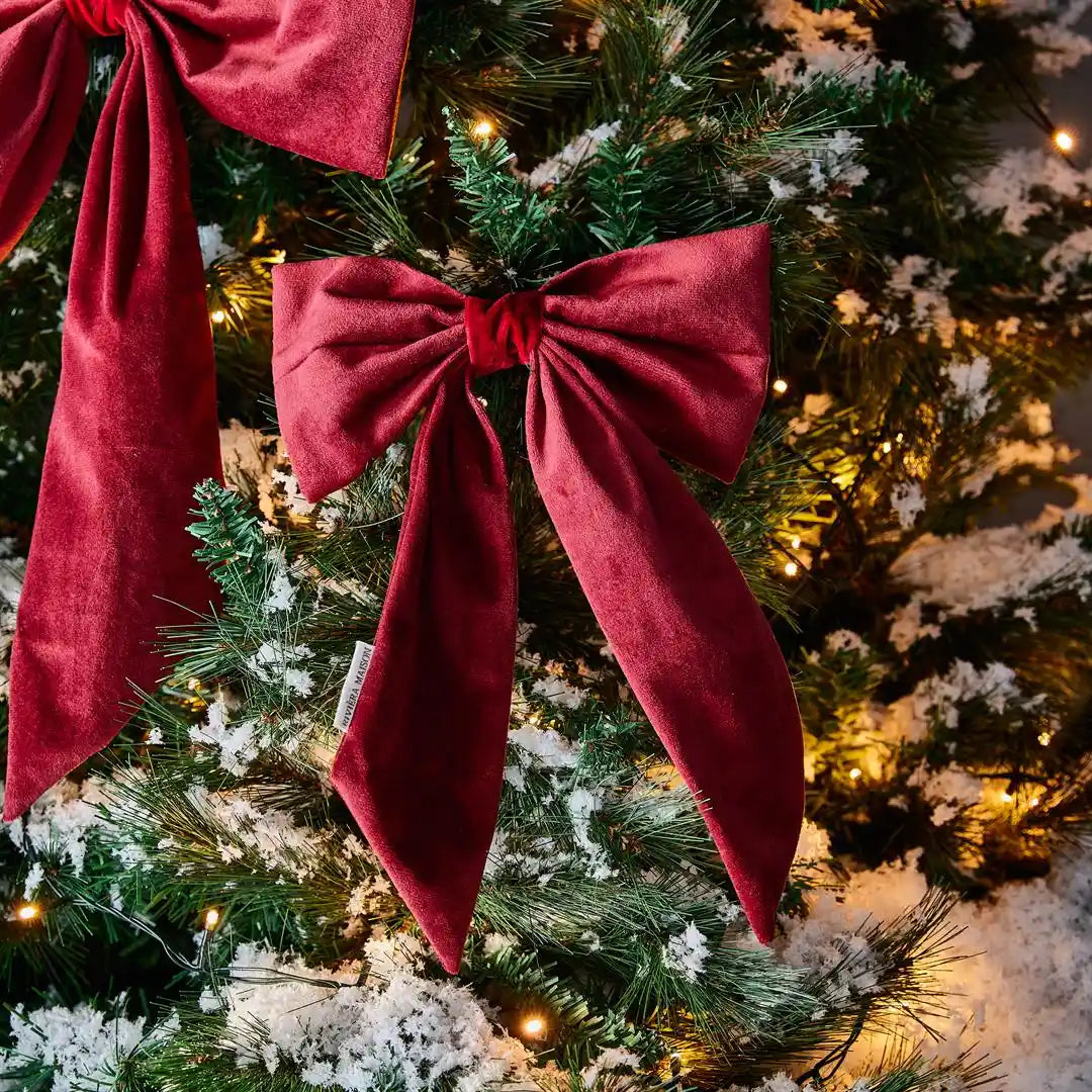 Velvet BowChristmasTreeDecoration S
