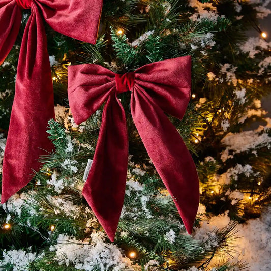 Velvet BowChristmasTreeDecoration S