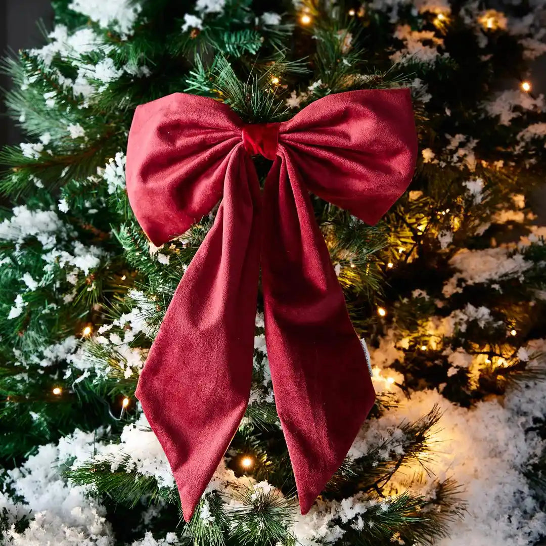 Velvet BowChristmasTreeDecoration L