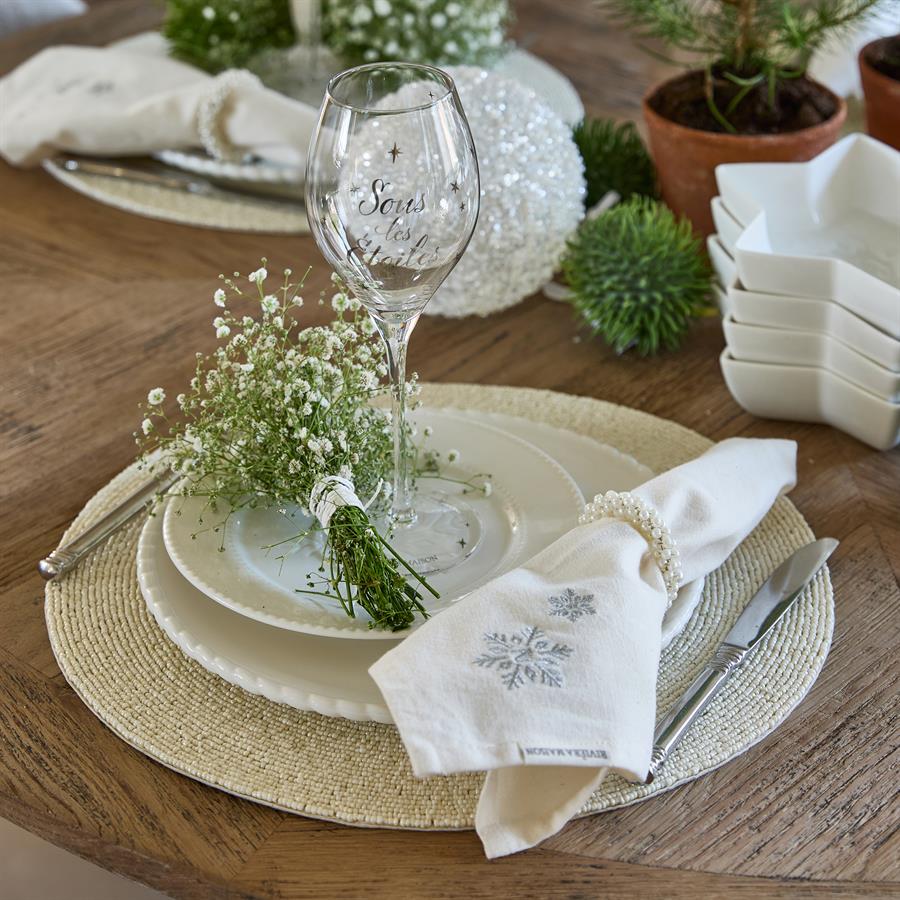 Aspen Snowflake Napkin Set Of 2pcs