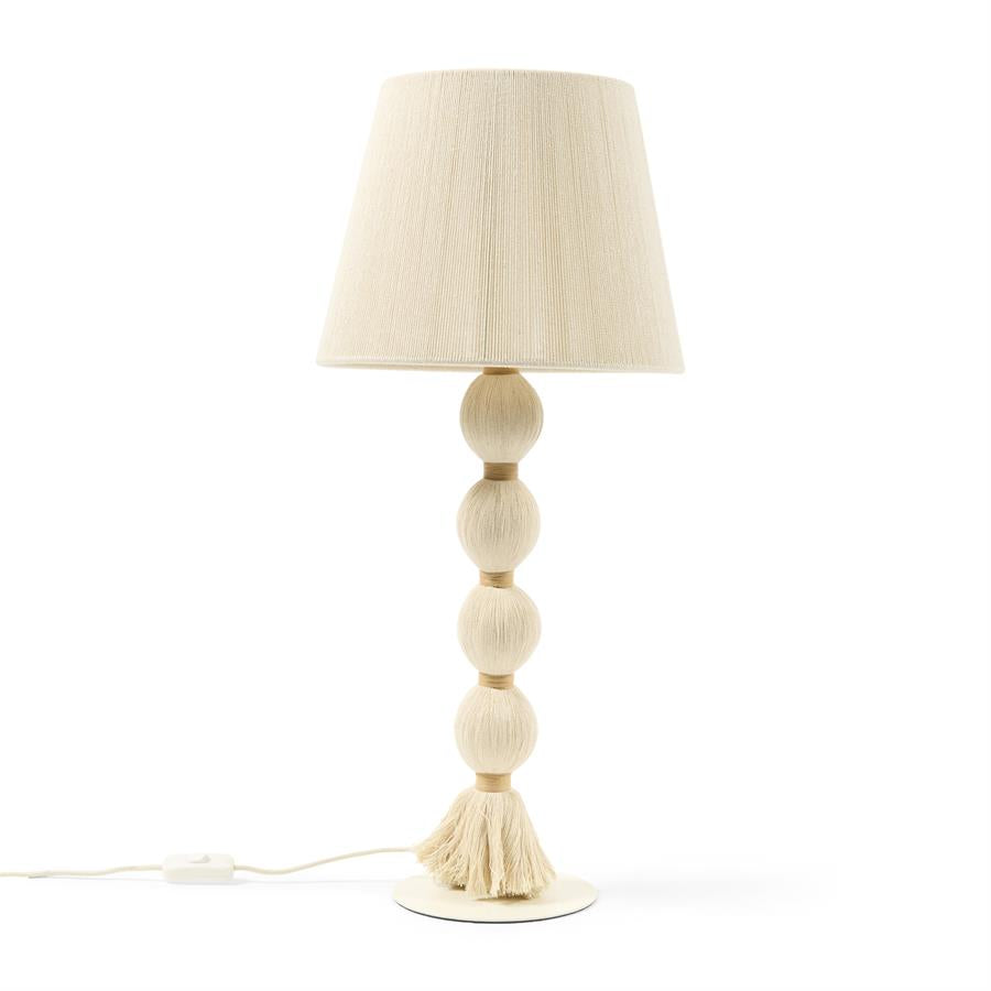 Lampe de table Nusa blanc cassé