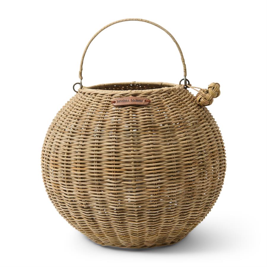 Lanterne rustique Cherchio en rotin