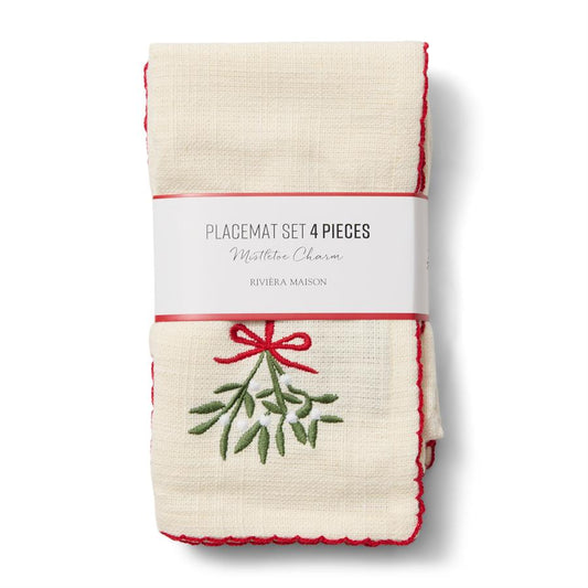 Mistletoe Charm Placemat 4 Pieces