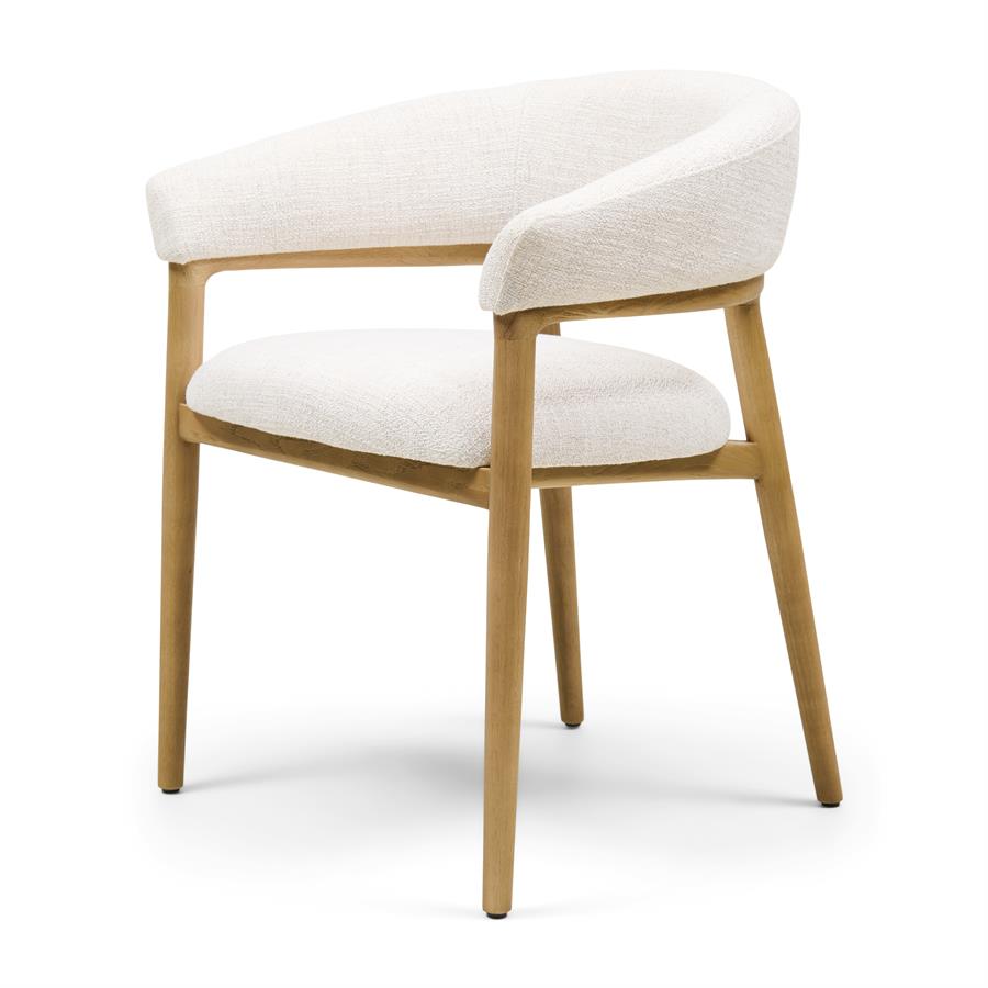 Stoel met Armleuningen - Nantes Dining Armchair - Antique White