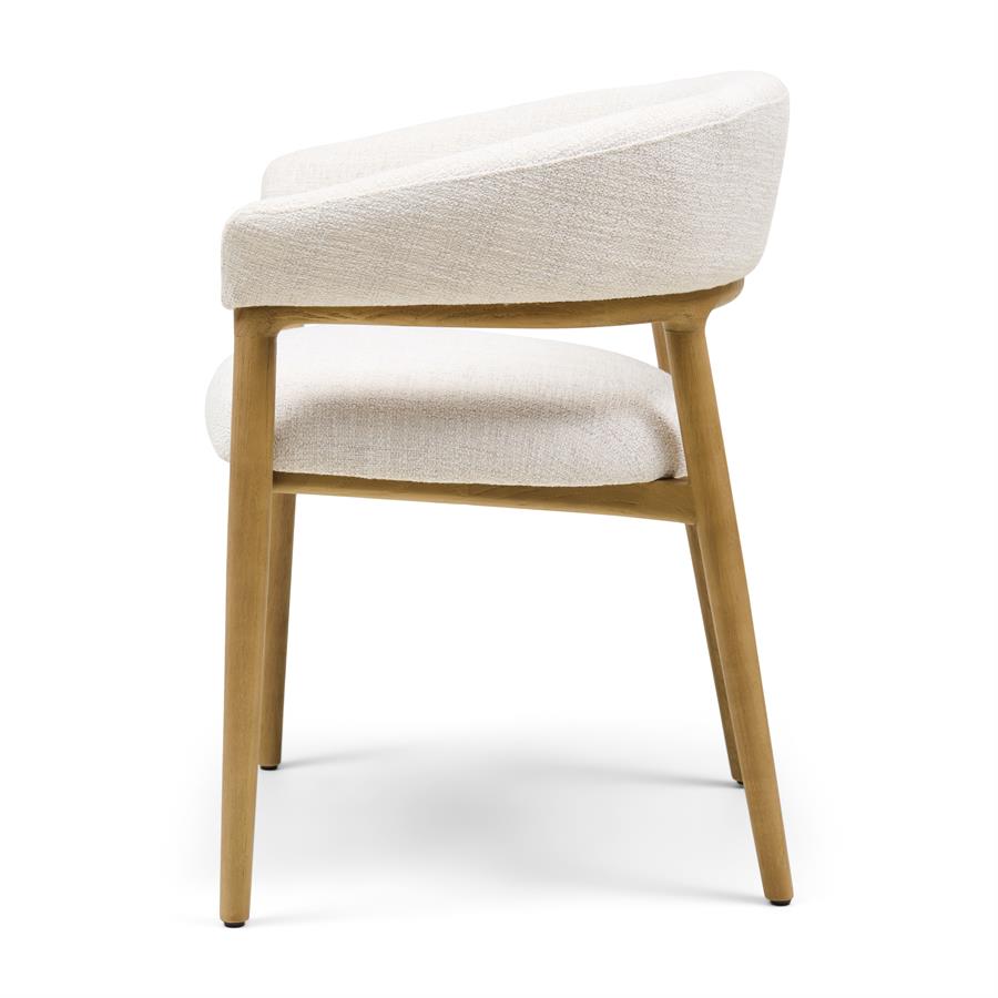 Stoel met Armleuningen - Nantes Dining Armchair - Antique White