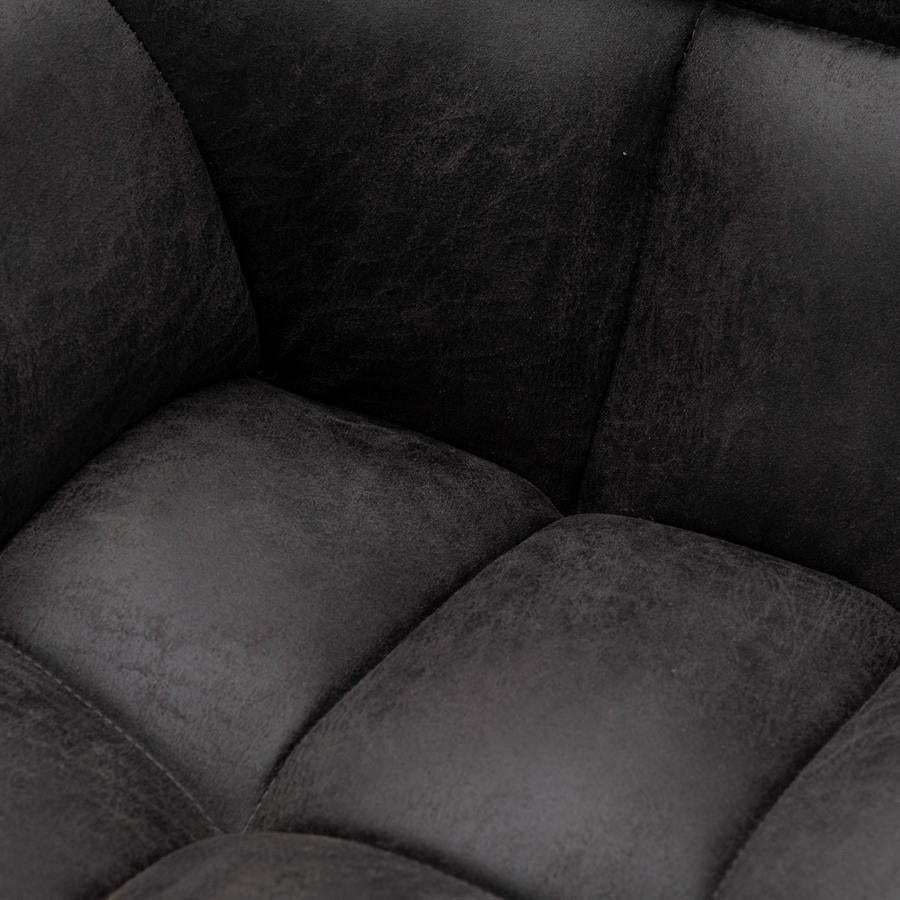 Silla - Sillón de Comedor Carnaby - Pata Giratoria - Piel Pellini - Café (copia)