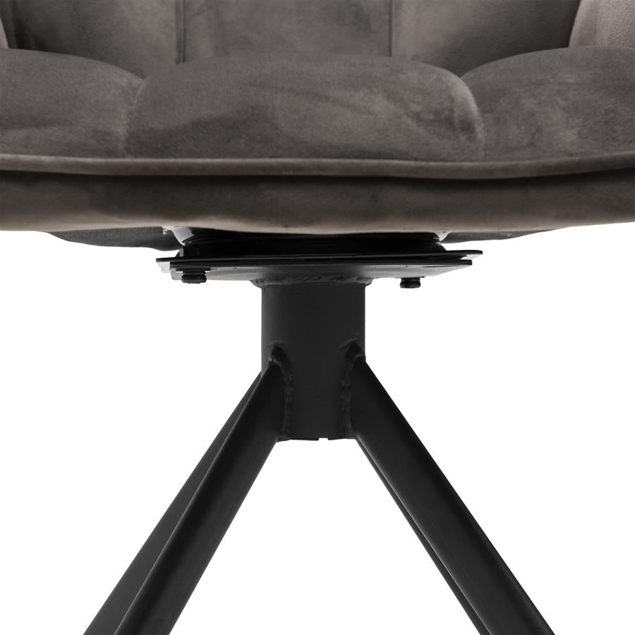 Silla - Sillón de Comedor Carnaby - Pata Giratoria - Cuero Pellini - Espresso (copia)