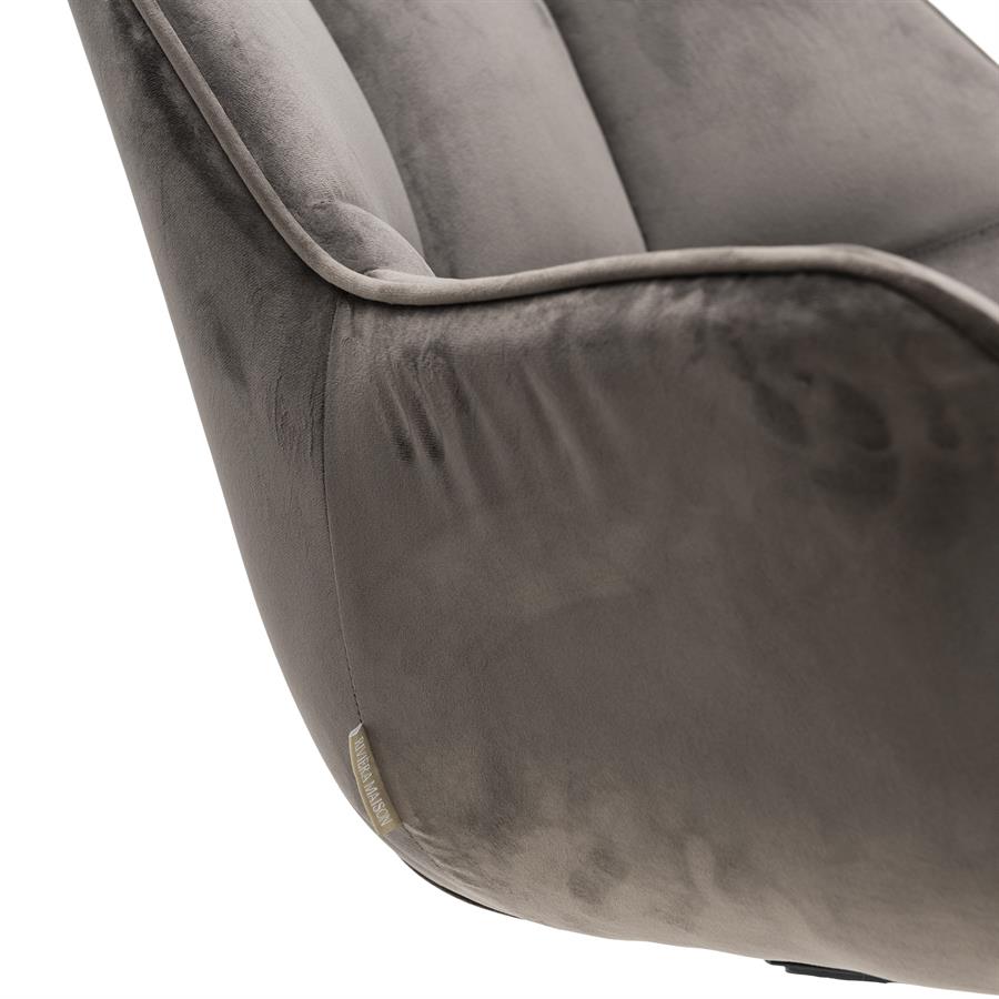 Silla - Sillón de Comedor Carnaby - Pata Giratoria - Cuero Pellini - Espresso (copia)