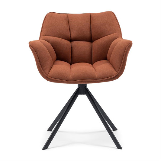 Silla - Sillón de comedor Carnaby - Pata giratoria - Taupe oscuro (copia)