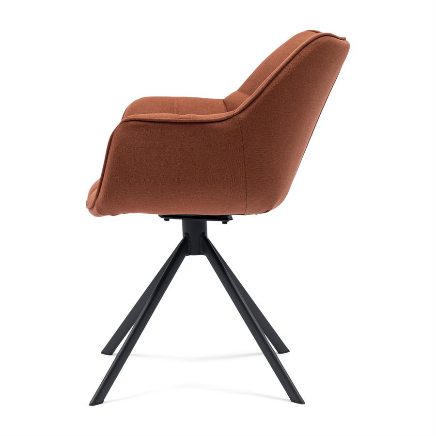 Silla - Sillón de comedor Carnaby - Pata giratoria - Taupe oscuro (copia)