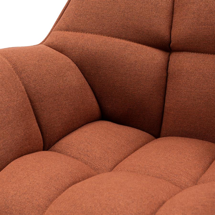 Silla - Sillón de comedor Carnaby - Pata giratoria - Taupe oscuro (copia)