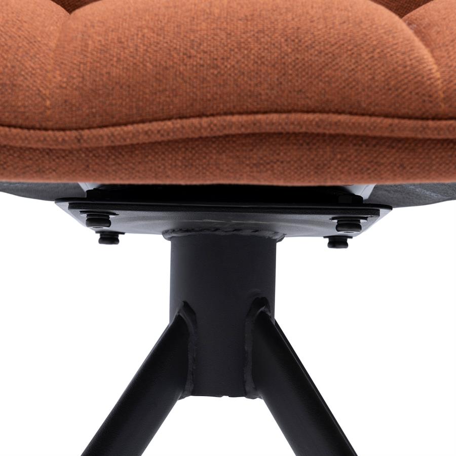 Silla - Sillón de comedor Carnaby - Pata giratoria - Taupe oscuro (copia)