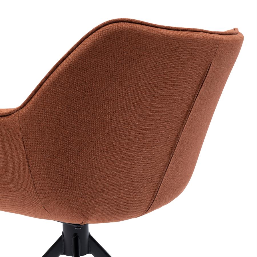 Silla - Sillón de comedor Carnaby - Pata giratoria - Taupe oscuro (copia)