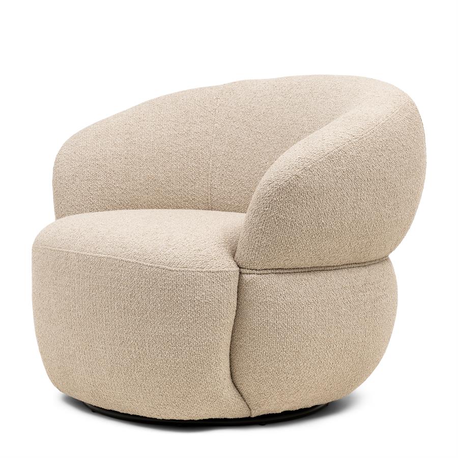 Fauteuil - San Remo Armchair - Swivel - Natural Grey