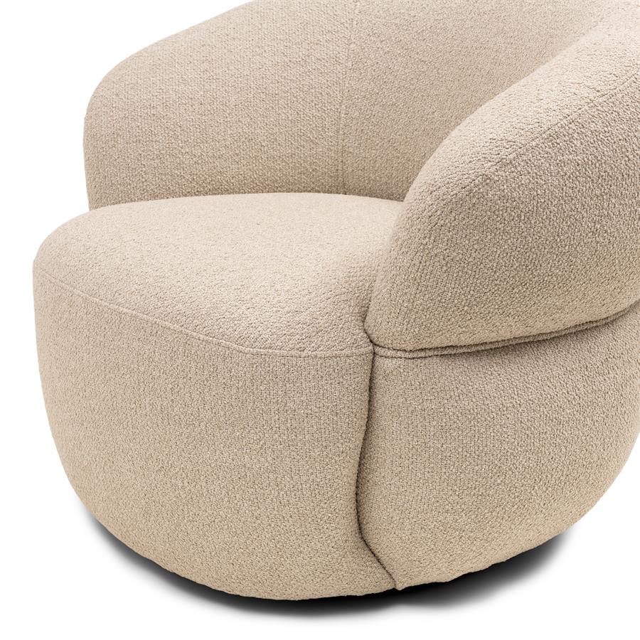 Fauteuil - San Remo Armchair - Swivel - Natural Grey