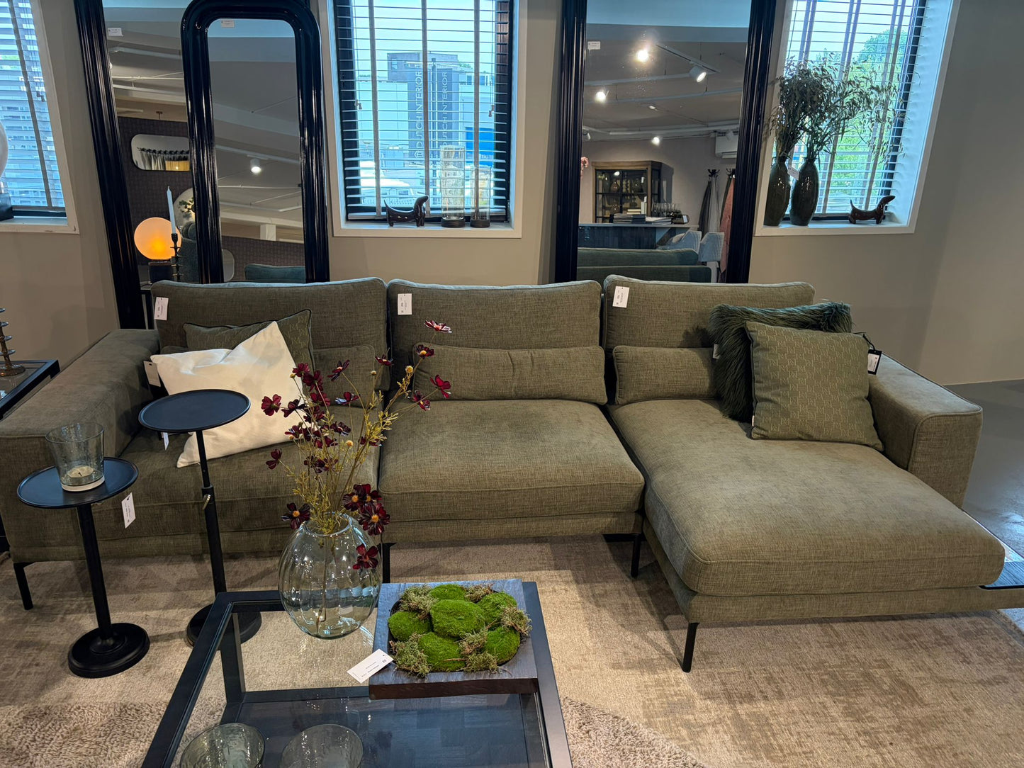 Bowie Club Sofa 3-delige set Real Olive