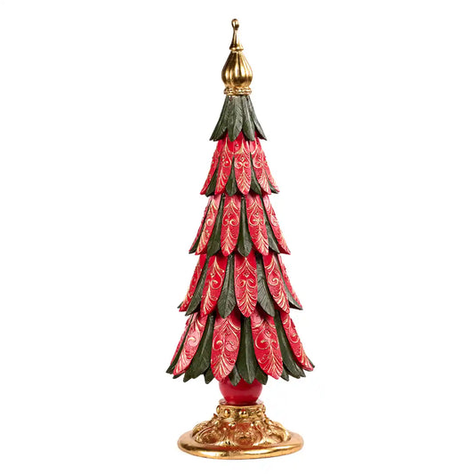 LED-Lichter Weihnachtsbaum Tartan Rot/Grün 61,5 cm