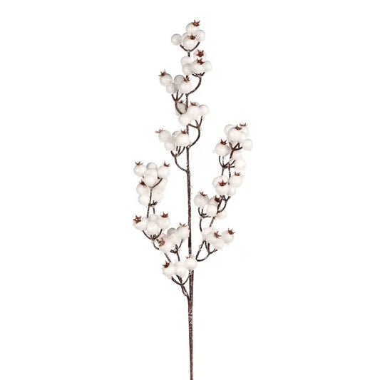 Snow Berry Stem White 70cm