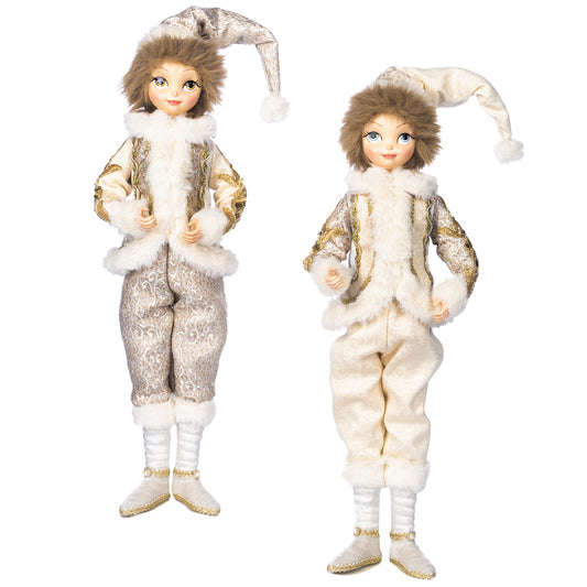 REGAL WINTER BOY MUÑECA CRM/GLD 67CM