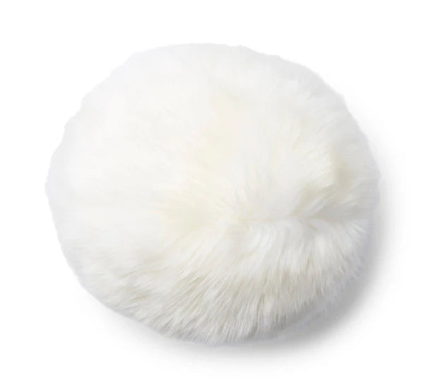 Angelite Cushion Long Wool - Ivory / D25 cm