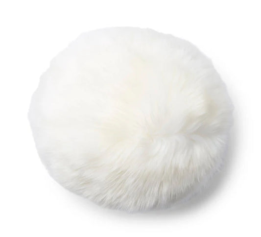Angelite Cushion Long Wool - Ivory / D25 cm